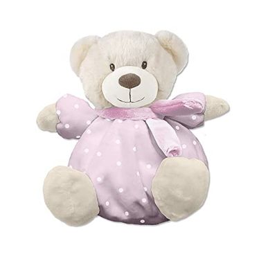 Hochet Grande Peluche pour bébé - Ours rose