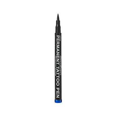 Stargazer Semi-Permanent Vegan Tattoo Pen 10. Up To 24 Hour Strong Blue Colour For Skin Art With A Fine Line Nib.