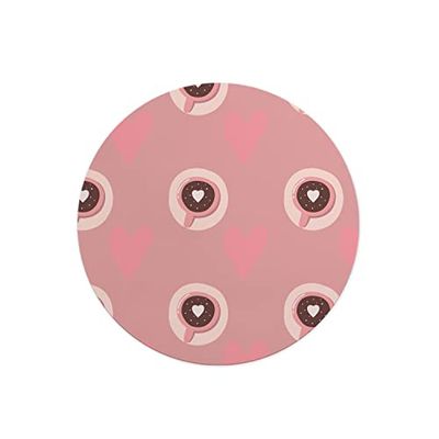 Questo Casa, Round Digital Printed Mouse Pad, Non-Slip Base, for Office and Home, Diameter:22cm