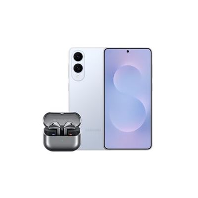 Samsung Galaxy S25 Edge AI Smartphone, 12GB Memory, 512GB Storage, 200 MP Camera, Titanium IcyBlue with Galaxy Buds3 (UK Version)