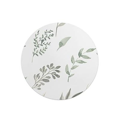 Questo Casa, Tapis de Souris Rond imprimé numérique avec Fond antidérapant pour Bureau et Maison Diamètre 22 cm
