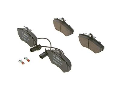 Bosch BP390 - Almofadas de travão para carro eixo dianteiro - qualidade Bosch - redução de ruído e pó - certificação ECE-R90 - sem cobre - 1 conjunto de 4 pastilhas - com acessórios