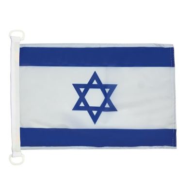 Nautische vlag Israël 45x30cm - Israëlische scheepsvlag 30 x 45 cm - AZ VLAG
