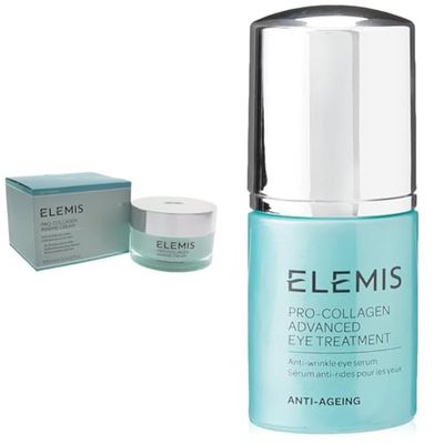 ELEMIS Crema Pro-Collagen Marine, crema de día antiarrugas 100 ml + Pro-Collagen Advanced Eye Treaent, sérum antiarrugas para ojos 15 ml