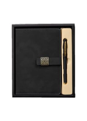 Coffret cadeau business - Carnet de notes magnétique de luxe en cuir - Journal intime - Bloc-notes - Carnet de notes A5 - Journal de conférence - Cadeau pour homme