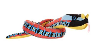 Wild Republic Snakes Eco Vipera Rinoceronte, Peluche, 91 cm, Giocattolo di Peluche, Riempimento con Bottiglie d'Acqua Riciclate Filate, Ecologico
