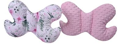 Medi Partners Baby hoofdkussen vlinder 100% katoen pluche Minky kinderen nek neksteun voor auto kinderwagen auto reizen slaap nek kussen sluimerrol
