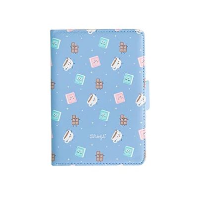 WONDEE Mr. Wonderful Funda para eBook de 6", Ajustable, con portatarjetas y portadocumentos diseño café y Libros