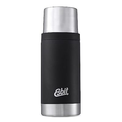 Esbit Vacuum Flask Sculptor| Stainless Steel | BPA-Free | Black | 1L & More | Tea & Coffee | Travel, Outdoor, Work, Home