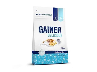 ALLNUTRITION Gainer Delicious Protein Powder | Flavour: Salted Peanut Butter | 1000g je Packung | Eiweiss Whey Muskelaufbau Buttermilch Fitness Bodybuilding | Food Supplement
