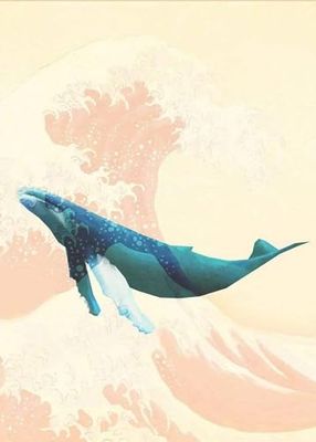 Komar Fototapeta z włókniny — Whale Voyage — rozmiar: 200 x 280 cm (szerokość x wysokość) — ocean, las, łożyska morskie, morze, pokój dziecięcy, tapeta — IAX4-0012