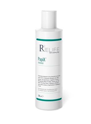 PapiX cleanser trattamento detergente purificante per pelli grasse, con imperfezioni e soggette ad acne. Flacone da 200 ml