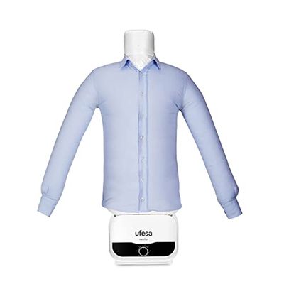 Ufesa SV1200 2-in-1 mannequin, automatisch strijken en drogen, 1200 W, elimineert rimpels, ontgeurt en neutraliseert geurtjes, timer 3 uur, maten S - XXL