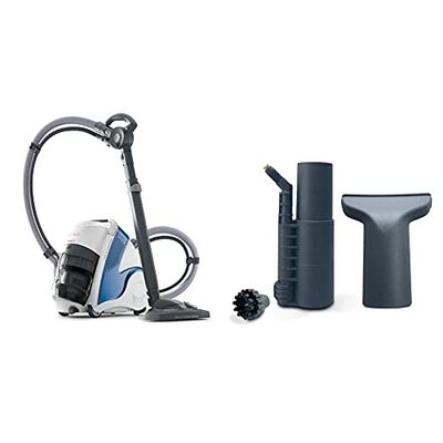 Polti Unico MCV80 Total Clean & Turbo Aspirador 3 en 1, aspira, higieniza y Seca, 6 Bar PAEU0294- Kit de Accesorios para aspirar y Limpiar con Vapor compatibles con Vaporetto Serie Unico