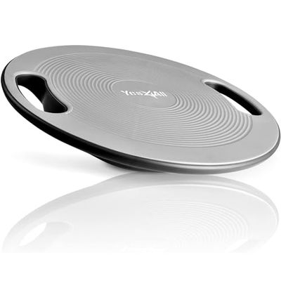 Yes4All Tavola van kunststof, oscillerend, voor fysiotherapie, trainer per core, allenamento in Palestra thuis (Starlight Silver)