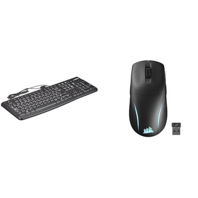 Logitech K120 Wired Business & Corsair M75 WIRELESS RGB Lightweight FPS