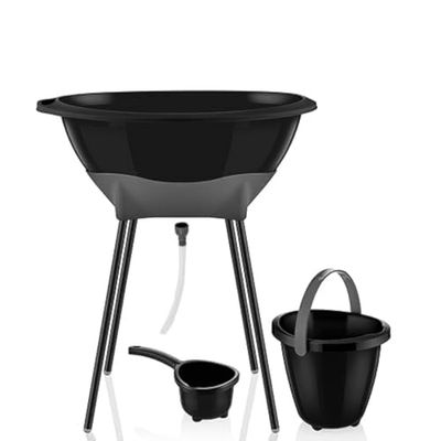 Babyjem Babybadset, elegante babybadset, babybadje, zwart