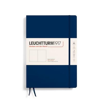 LEUCHTTURM1917 366177 Notitieboek Composition (B5), hardcover, 219 genummerde pagina's, marineblauw, blanco