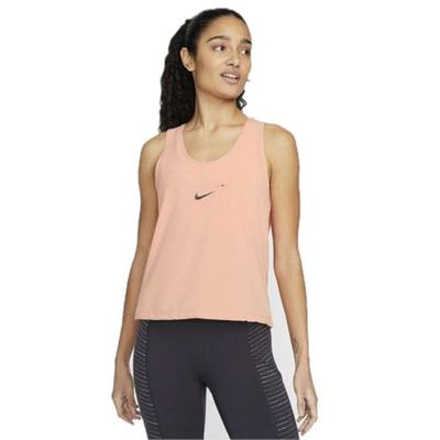 Nike Dri Fit Run Dvn Cnvrtbl Camiseta sin Mangas Lt Madder Root/Black S