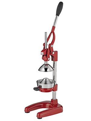 cilio Amalfi Espremedor manual de aço inoxidável, espremedor manual para 25% mais sumo, pouco esforço, espremedor de frutas profissional, 20 × 23,5 × 44 cm
