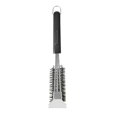 MasterClass BBQ Spazzola a spirale per grigliate con design 3 in 1, spazzola e raschietto in acciaio inossidabile per grigliate, resistente alla ruggine, 5 anni di garanzia