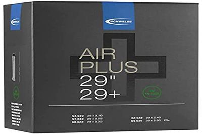 Schwalbe Air Plus, Camera d'Aria per Bicicletta. Unisex Adulto, Nero, Taglia Unica