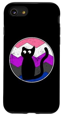 Gatto fluido di genere sottile gattino carino Genderfluid LGBT Pride Custodia per iPhone SE (2020) / 7 / 8