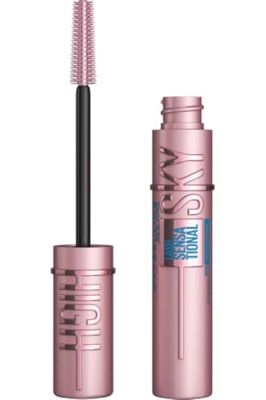 Maybelline Mascara Lash Sensational Sky High Waterproof Volumizing and Thickening Eyelash Lengthening. Flake Free Formula, 01 Black