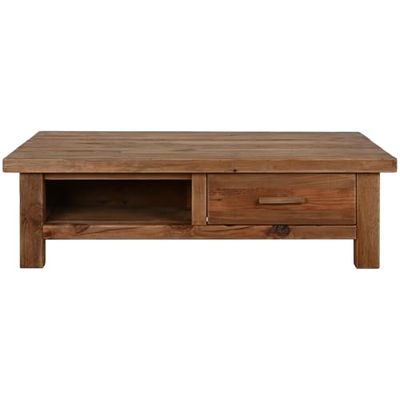 MESA CENTRO MADERA RECICLADA PINO 130X90X38