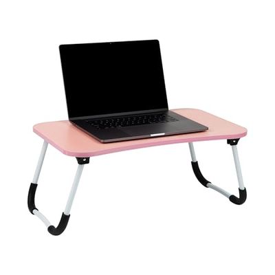 Mind Reader Opvouwbaar, draagbaar, opvouwbare poten, 23,5" L x 13,7" B x 10,5" H, roze