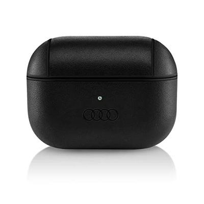 Audi 3152200400 hoes etui case tas opslag lederen hoes, met Audi ringen logo, zwart