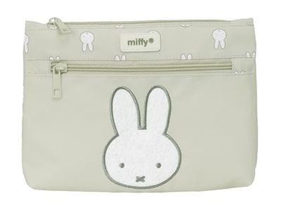 Safta Miffy Niebla - Grande Trousse Scolaire Double Fermeture éclair, Trousse pour Enfant, Confortable et Polyvalente, Nettoyage Facile, 23 x 3 x 16 cm, Couleur Gris Pierre, Gris Pierre, Estándar,