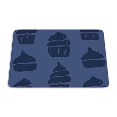 Bonamaison, Tappetino per il mouse rettangolare con stampa digitale, antiscivolo, per ufficio e casa, dimensioni: 22 x 18 cm