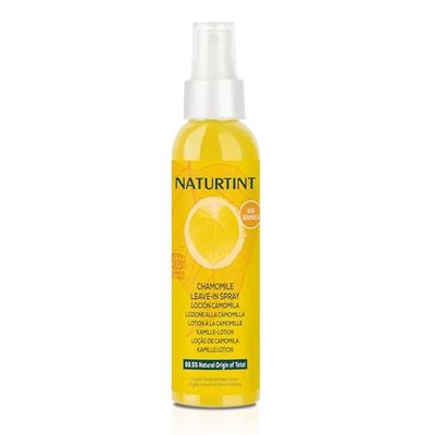 Naturtint | Lozione alla Camomilla | Schiarisce i Capelli | Riflessi Dorati | Protettore Solare per Capelli | ECOCERT | 99,5% Ingredienti Naturali, 125ml