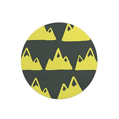 Questo Casa, Round Digital Printed Mouse Pad, Non-Slip Base, for Office and Home, Diameter:22cm