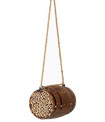 Dehner 4301511 Natura - Hotel para Insectos Padua, Aprox. 17,5 x 15 x 15 cm, Madera de Pino, Color Natural.