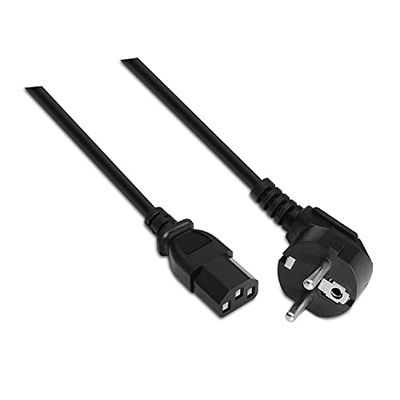 Netsnoer voor CPU, CEE7M-C13H, zwart, 5,0 m, ideaal voor het aansluiten van apparaten op de voeding.