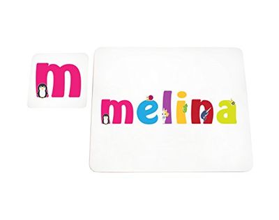 Little helper deken met Coaster illustratieve stijl bont met de naam meisjesnaam Melina