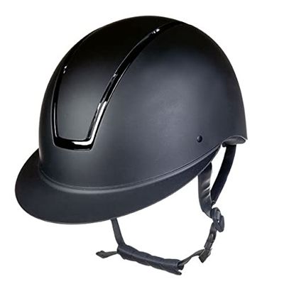 HKM Lady Shield ridhjälm, svart/svart glänsande, L 58 cm – 60 cm storlek
