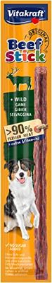 VITAKRAFT - Beef Stick - Friandise Chien Au Gibier- Alimentation Pour Chien - Riche En Viande - 1 Stick En Sachet Fraîcheur (12 g)