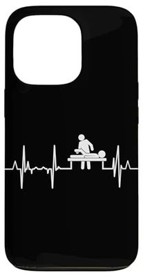Chiropractor Heartbeat Osteopath Cardiogram Case for iPhone 13 Pro