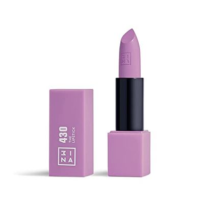 3INA MAKEUP - The Lipstick 430 - Lavanda vivace - Rosetto Lavanda vivace Rossetti Matte Cremosi con Vitamina E e Burro di Karite - Alta Pigmentazione al Profumo di Vaniglia - Vegan - Cruelty Free