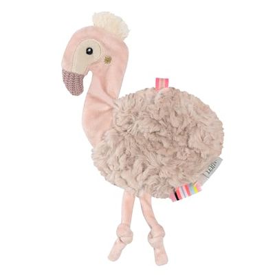 Fehn Knister-Flamingo – Activity-Rascheltier zum Greifen, Lauschen, Spielen & Geräusche erzeugen - fördert Babys Sinne & Motorik - idealer Begleiter für Babys und Kleinkinder ab Geburt