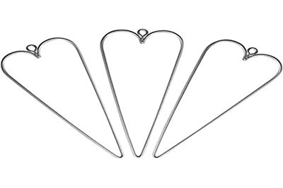 RAYHER HOBBY 24083000 Wire Hearts 12 x 5 cm (Pack of 3)