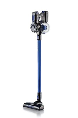 Ariete 2722 - Aspirador escoba sin cable 2 en 1 (22 V batería litio, 1 litro, indicador led, triple filtración, filtro hepa, silencioso), color azul detalles gris