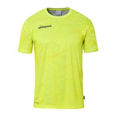 uhlsport Prediction - Maglietta Sportiva a Maniche Corte, per Portiere e Giocatori, per Bambini e Adulti