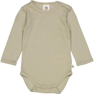 Müsli by Green Cotton Body dziecięce Woolly Silk Body and Toddler Sleepers, zielony (Soft Green), 56