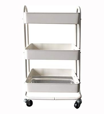 MaxWorks 50175 Carrito de herramientas de 3 niveles de metal con ruedas