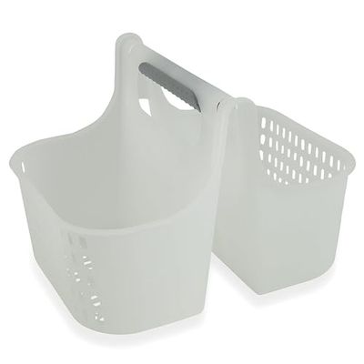 Cestino portatutto porta minuteria multiuso con doppio scomparto e manico