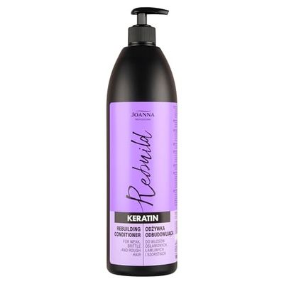 Joanna Professional Keratin Conditioner – Conditioner with Keratin for Brittle Hair – Innovative Complex Formula with Active Hair Growth Ingredients – Professional Keratin Hair Loss Product - 1000 g